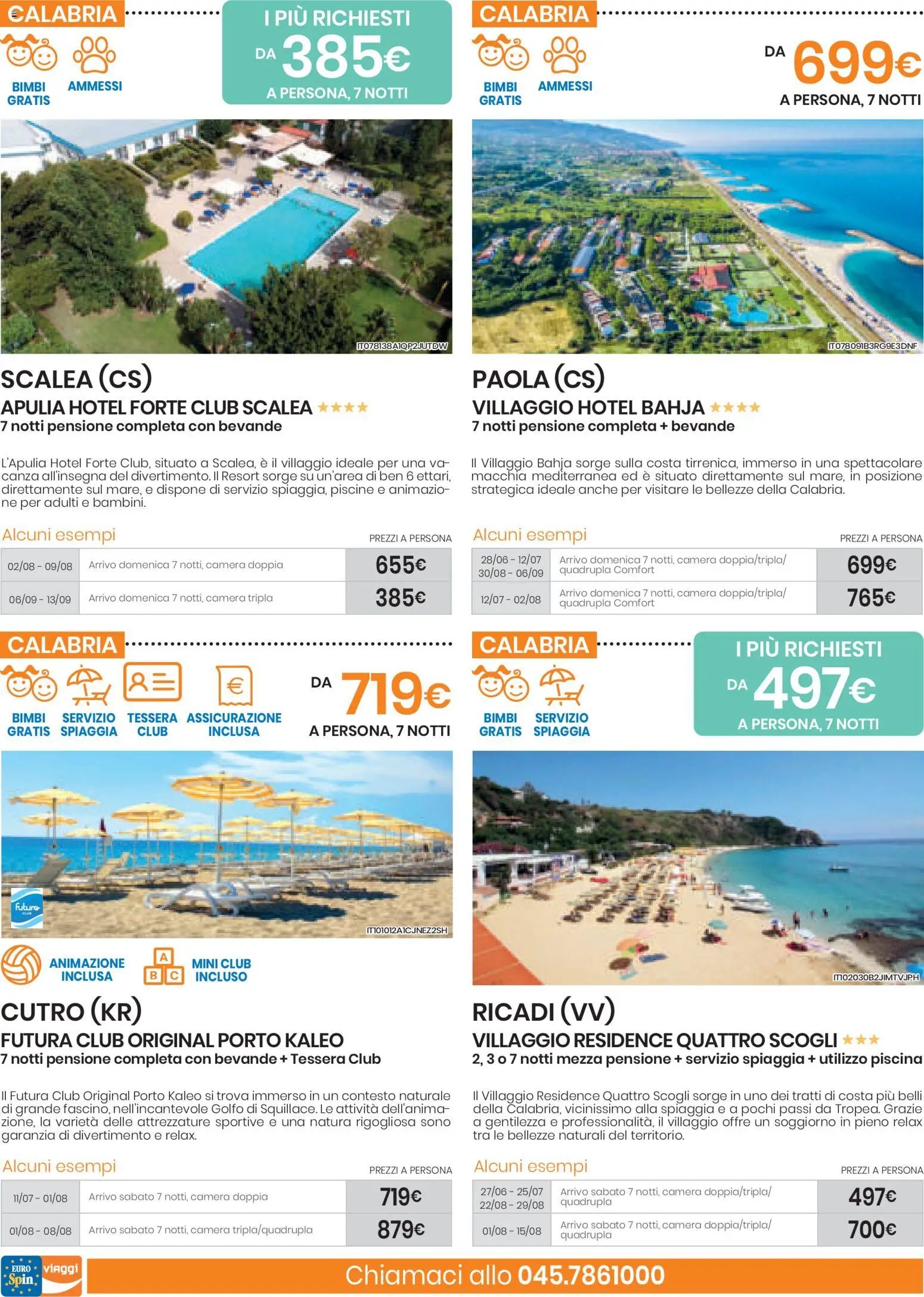 Eurospin volantino Viaggi Nord