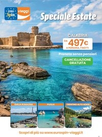 Eurospin volantino Viaggi Nord