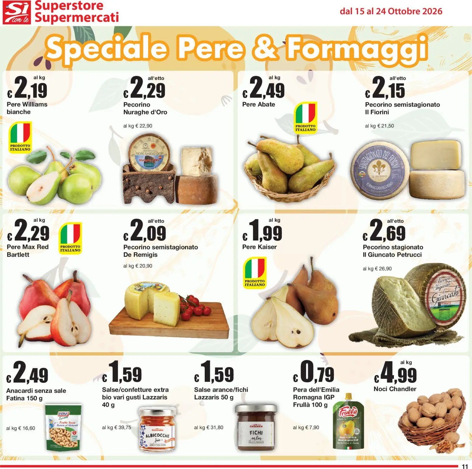 Sì con Te volantino Superstore, Supermercati