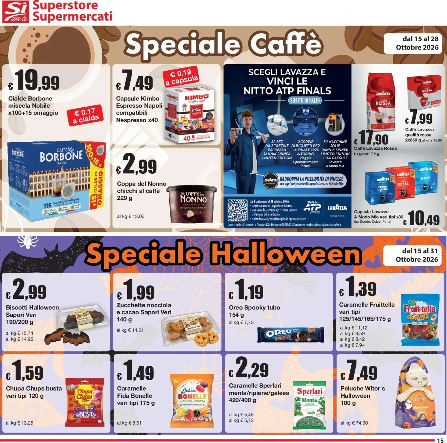 Sì con Te volantino Superstore, Supermercati