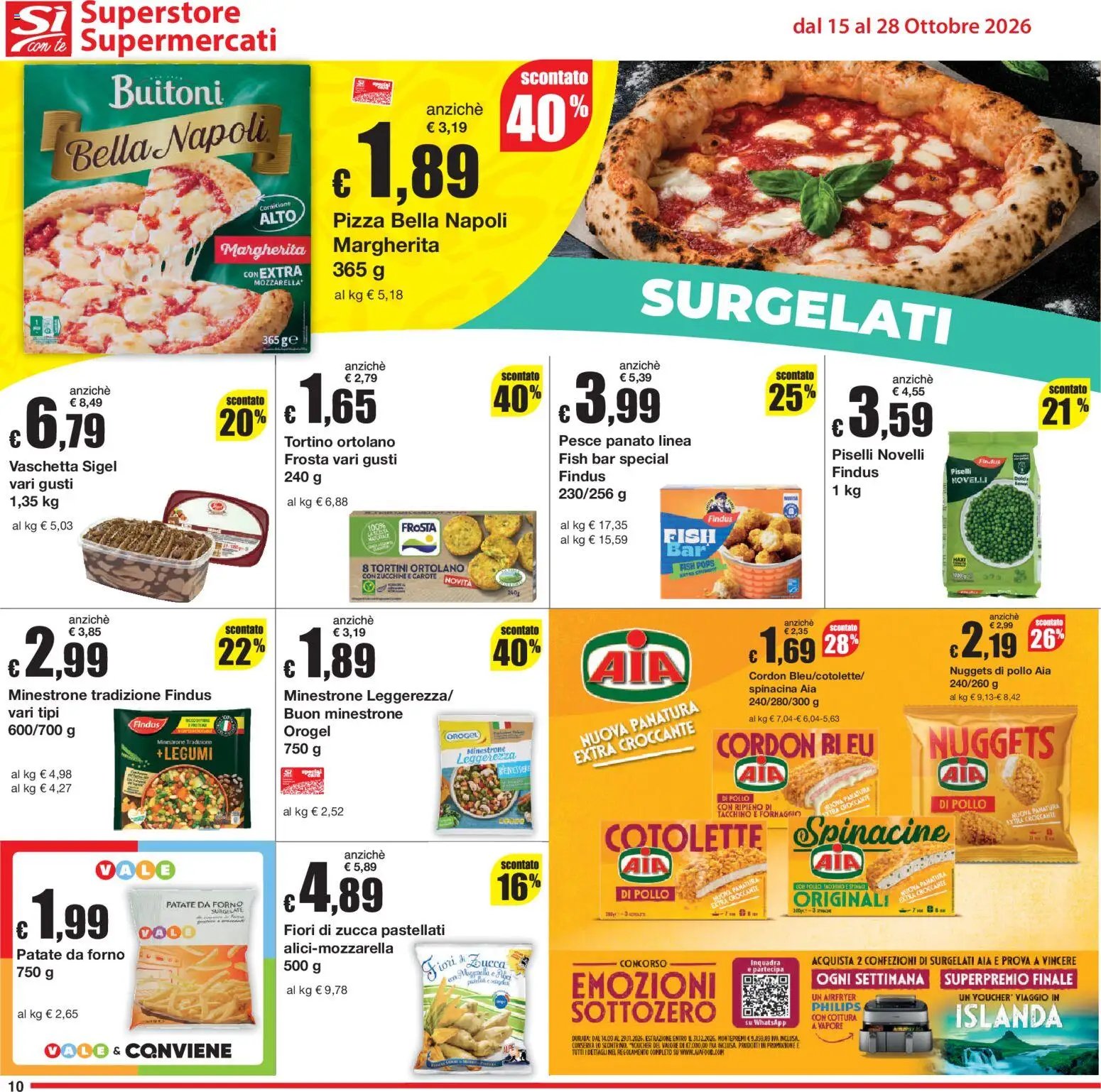 Sì con Te volantino Superstore, Supermercati