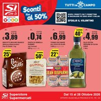 Sì con Te volantino Superstore, Supermercati