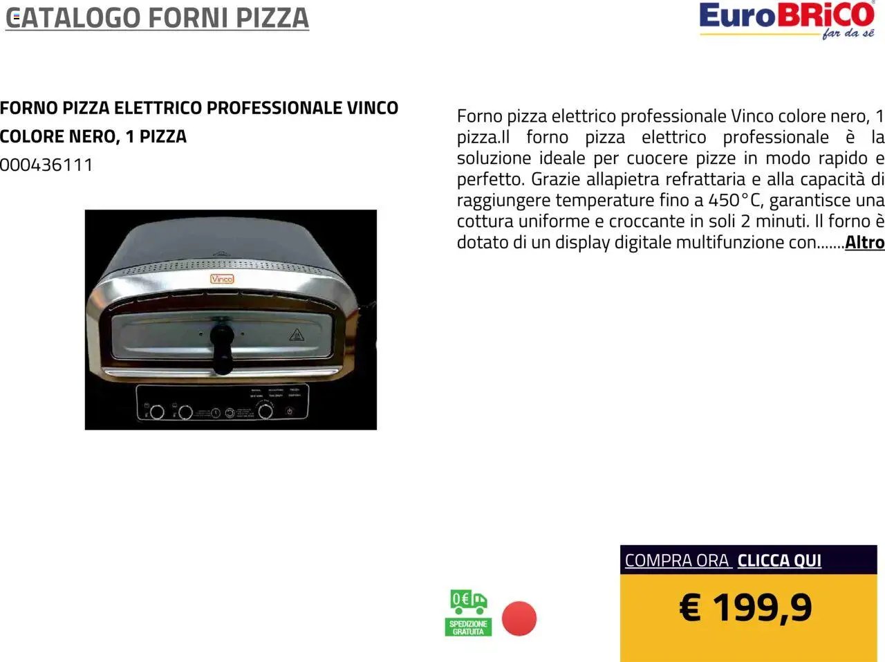 Eurobrico Forni Pizza catalogo