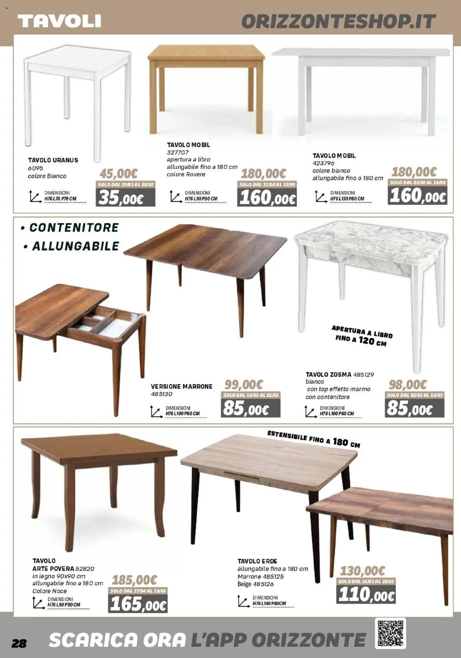 Orizzonte Mobile catalogo (2026-01-16 - 2026-09-27)