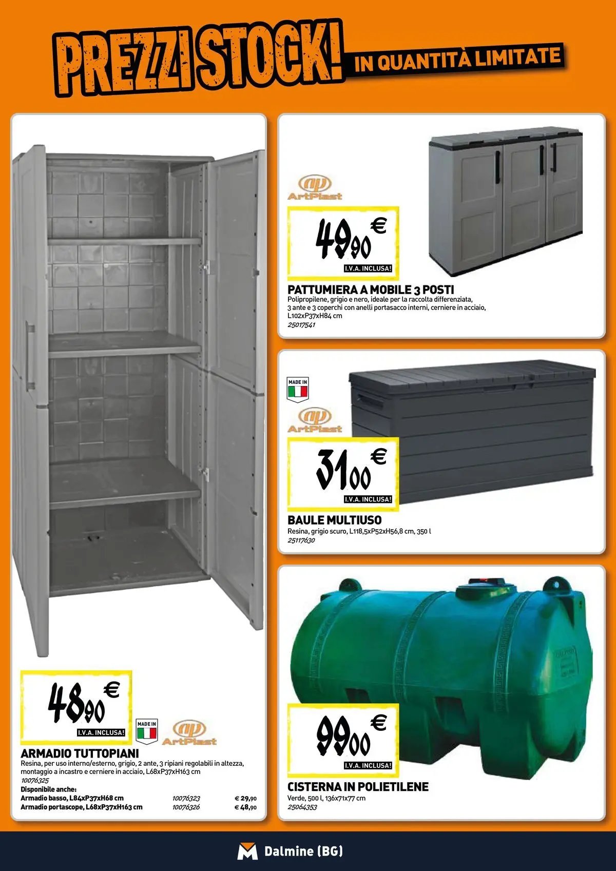 TECNOMAT - Straordinari prezzi stock!
