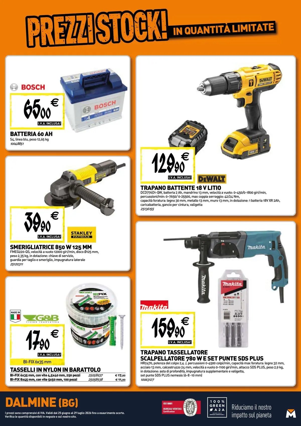TECNOMAT - Straordinari prezzi stock!