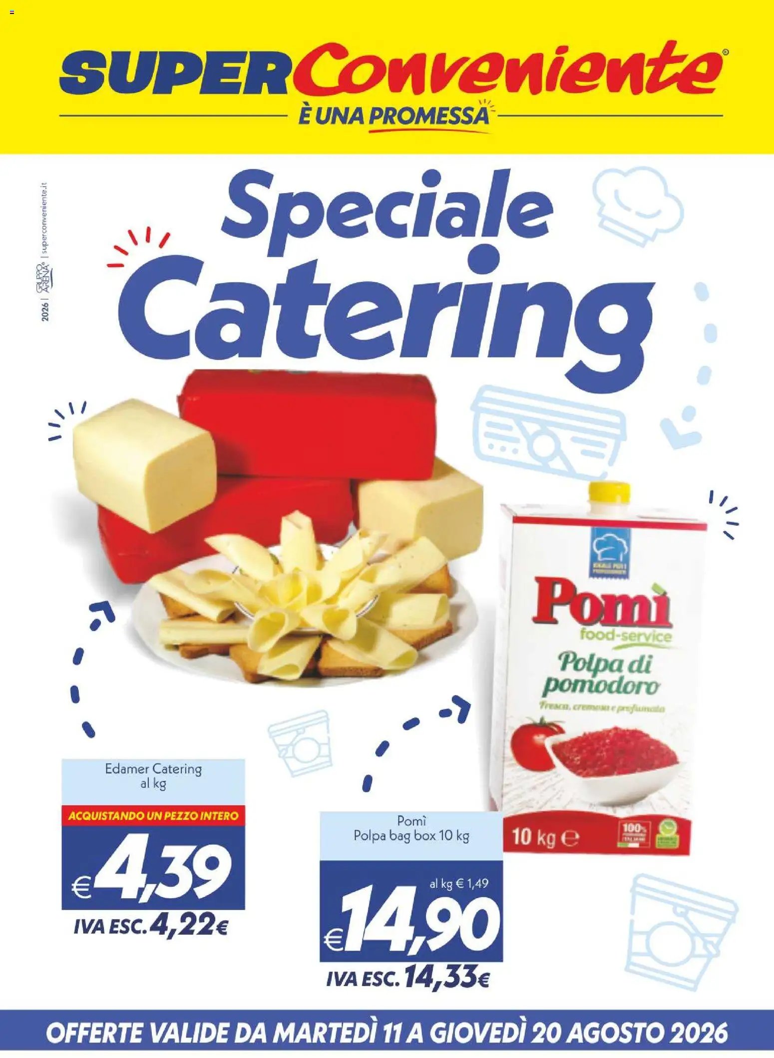 SuperConveniente volantino Catering Enna, Misterbianco