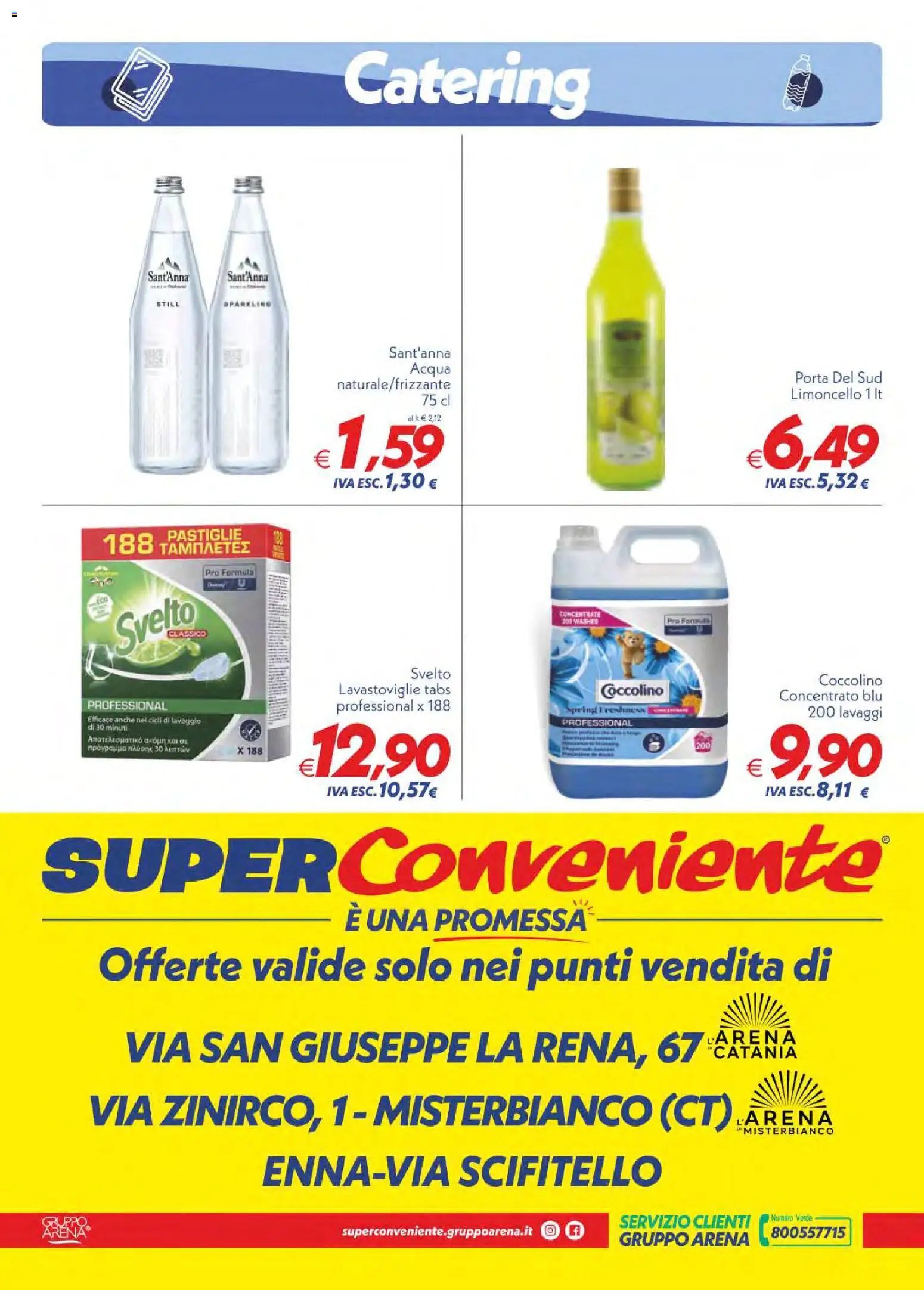 SuperConveniente volantino Catering Enna, Misterbianco