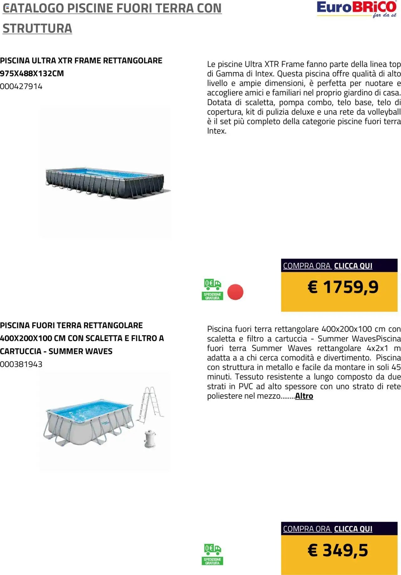 Eurobrico Piscine Fuori Terra con Struttura catalogo