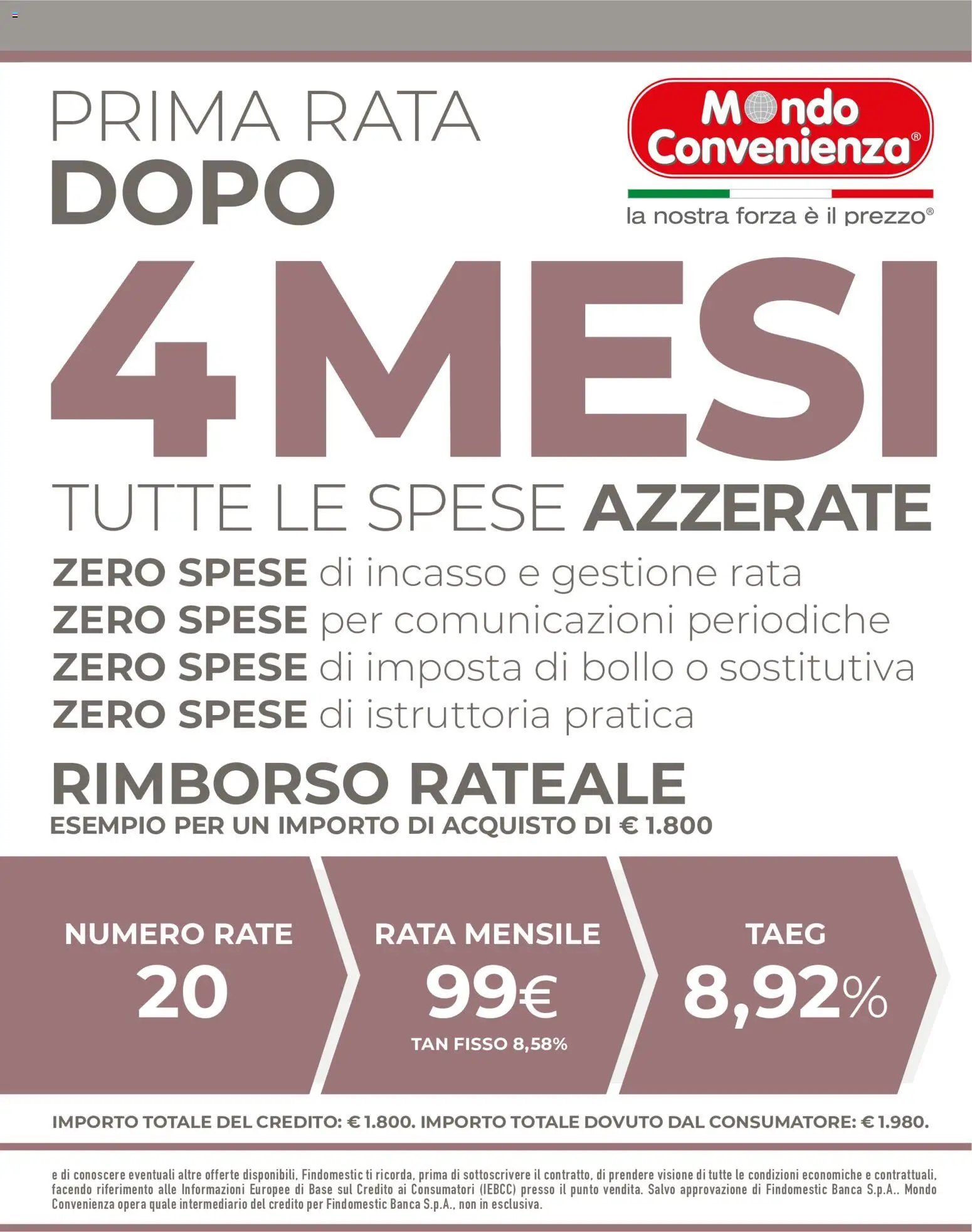 Mondo Convenienza volantino