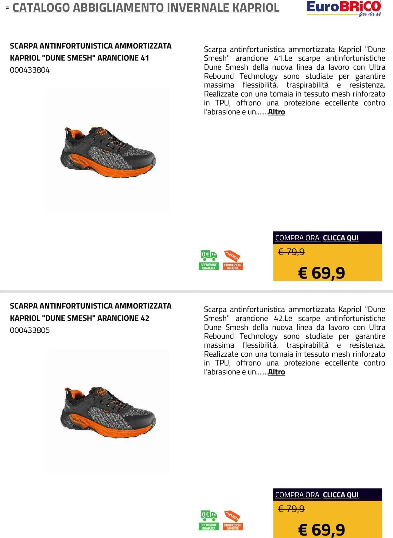 Eurobrico Abbigliamento Invernale Kapriol catalogo