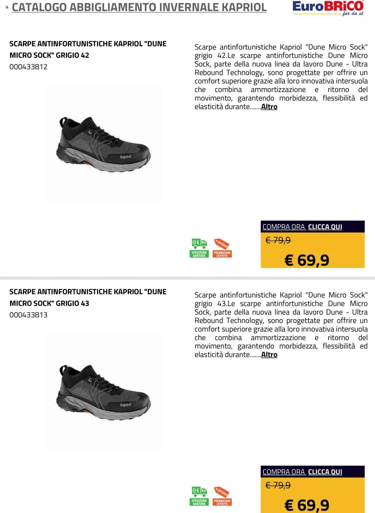 Eurobrico Abbigliamento Invernale Kapriol catalogo