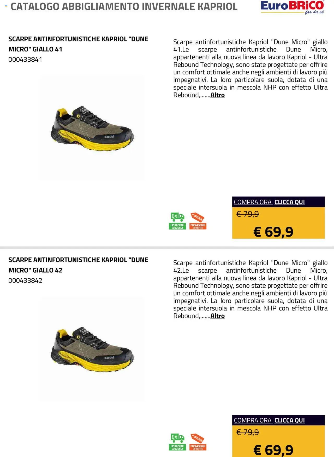 Eurobrico Abbigliamento Invernale Kapriol catalogo