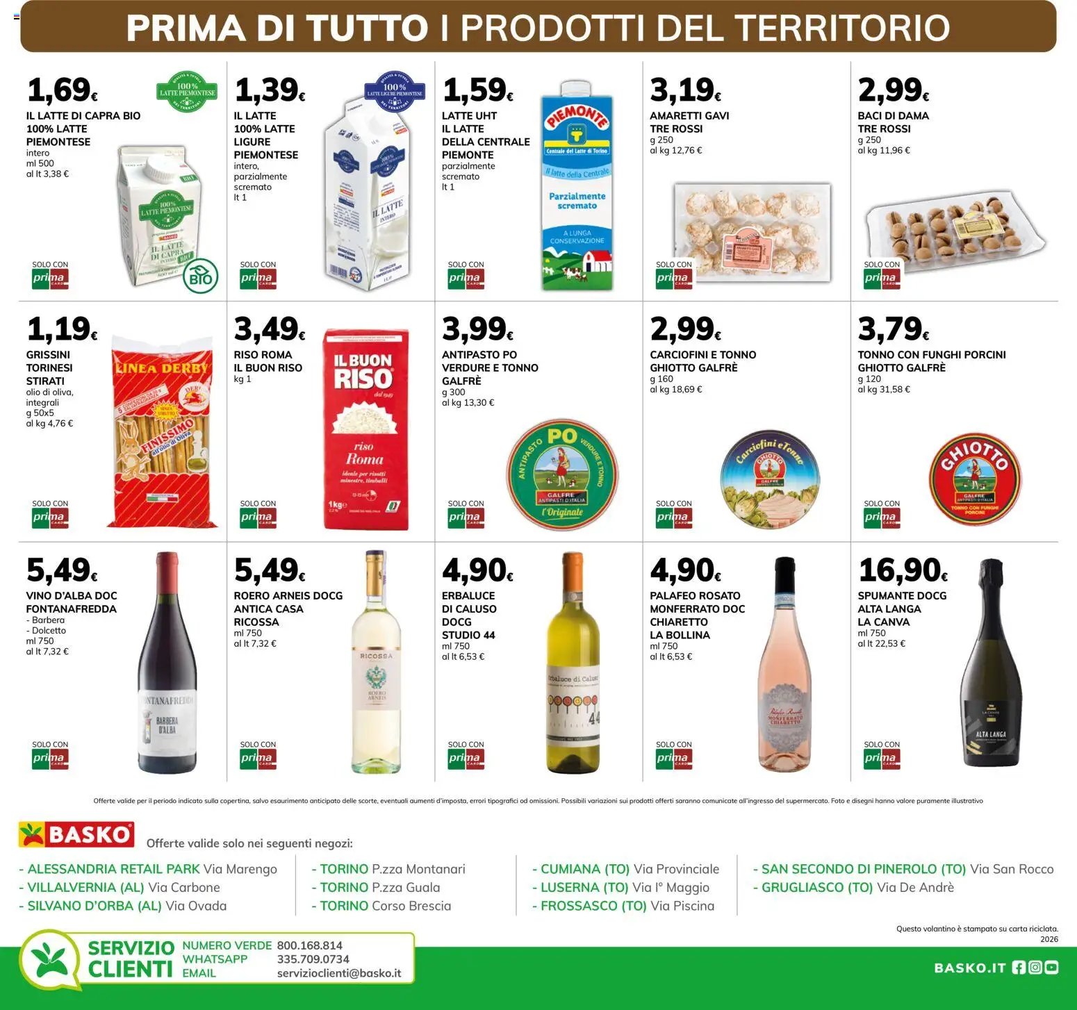 Basko volantino Piemonte