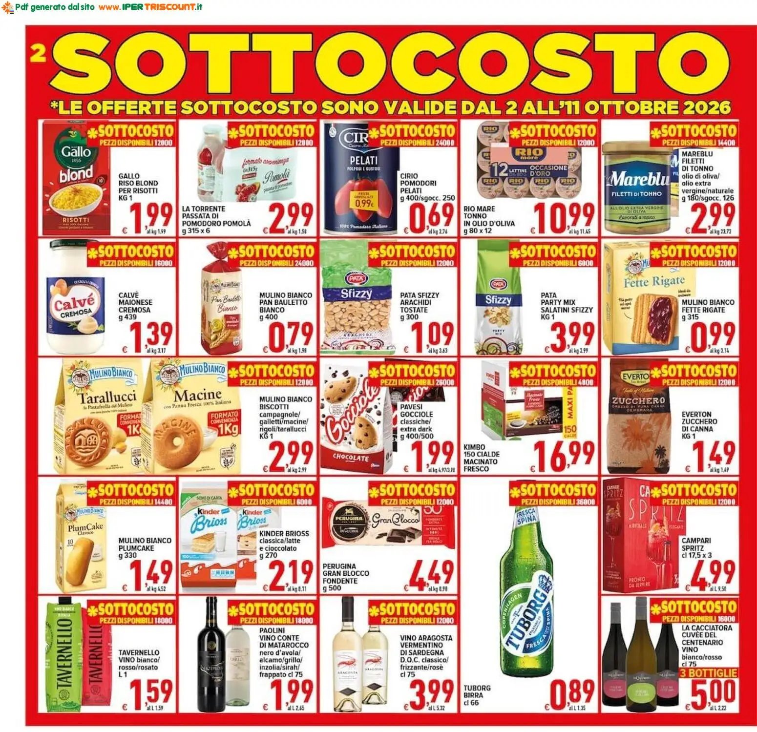 Ipertriscount volantino Ariccia