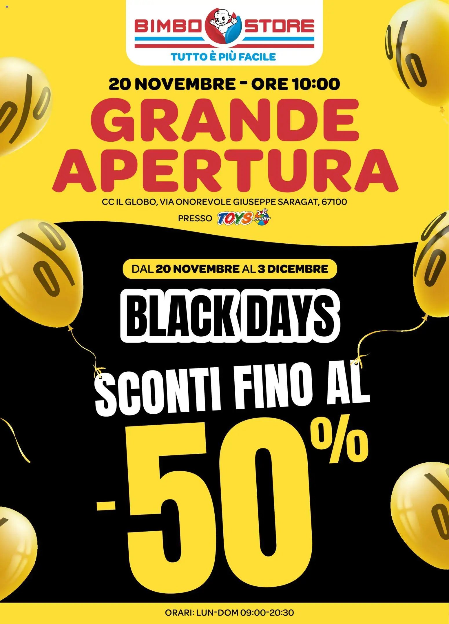 Bimbo store Apertura L'Aquila catalogo (2025-11-20 - 2025-12-03)