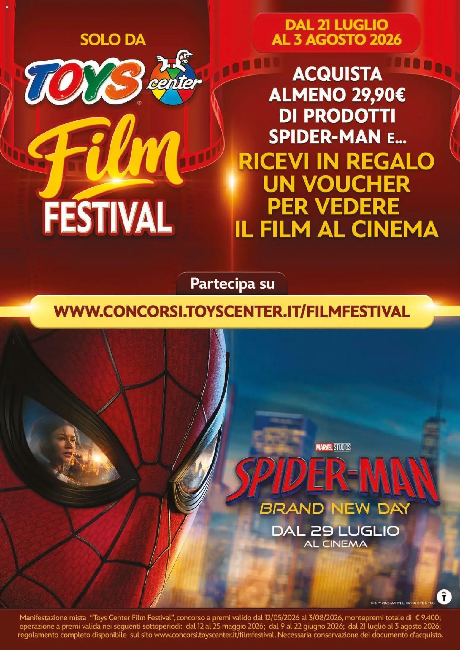Toys Center volantino Spider-Man