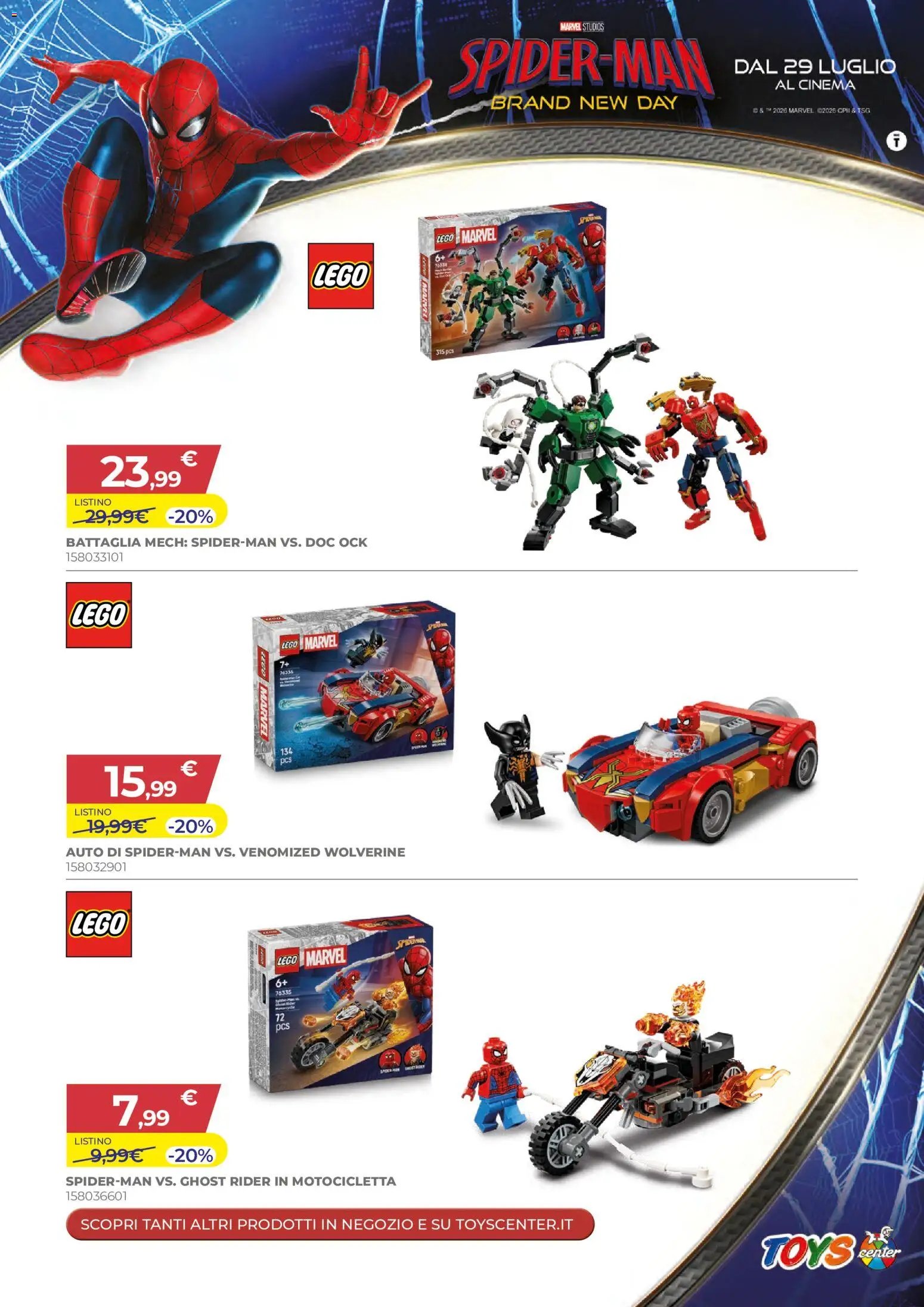Toys Center volantino Spider-Man