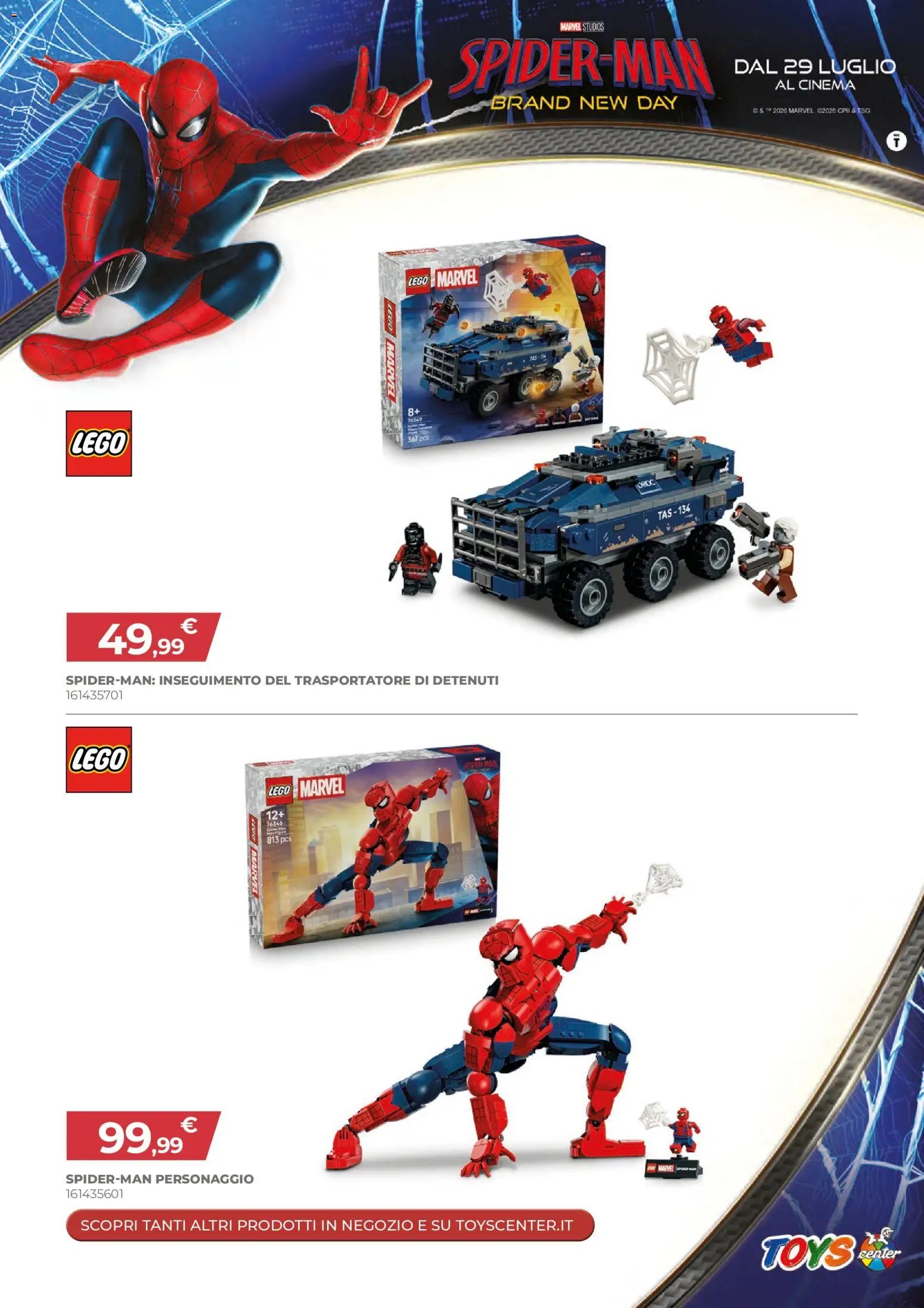 Toys Center volantino Spider-Man