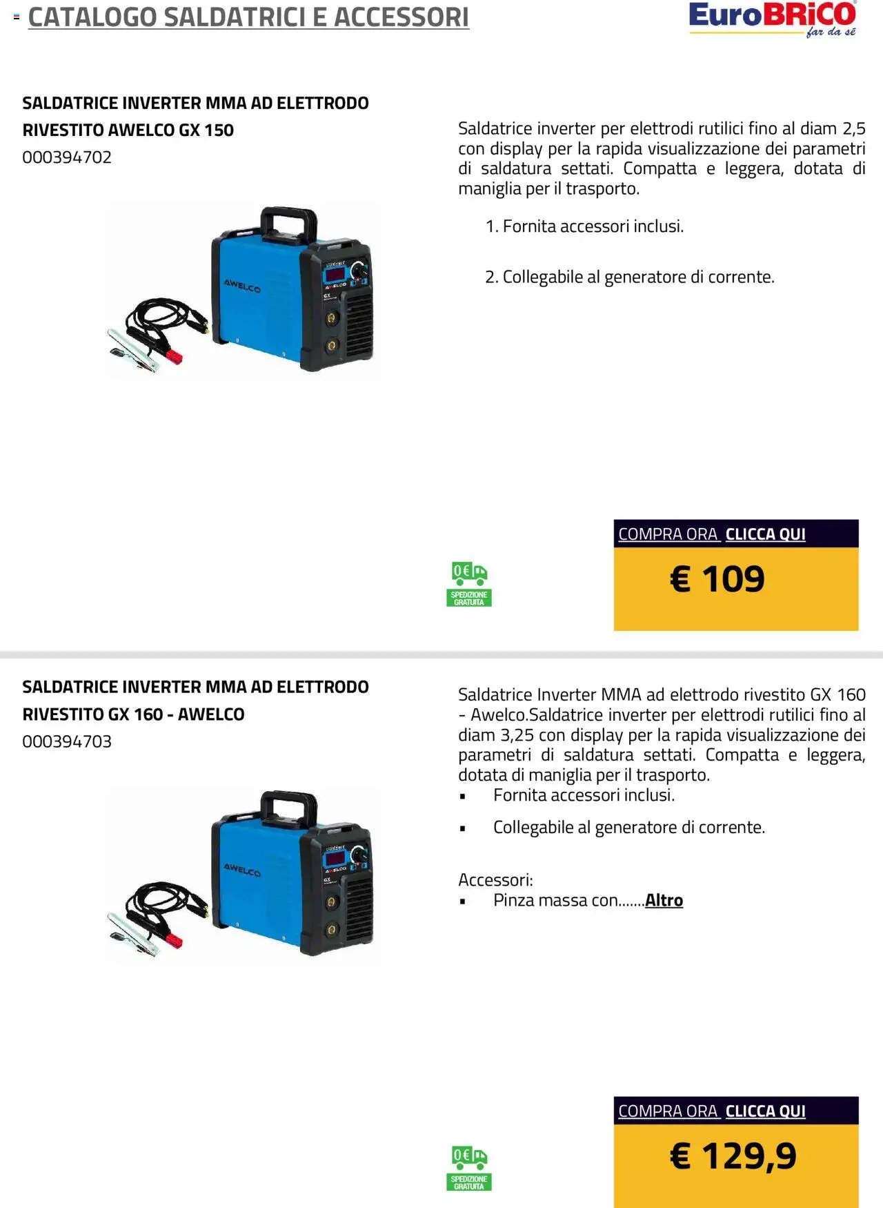 Eurobrico Saldatrici e accessori catalogo
