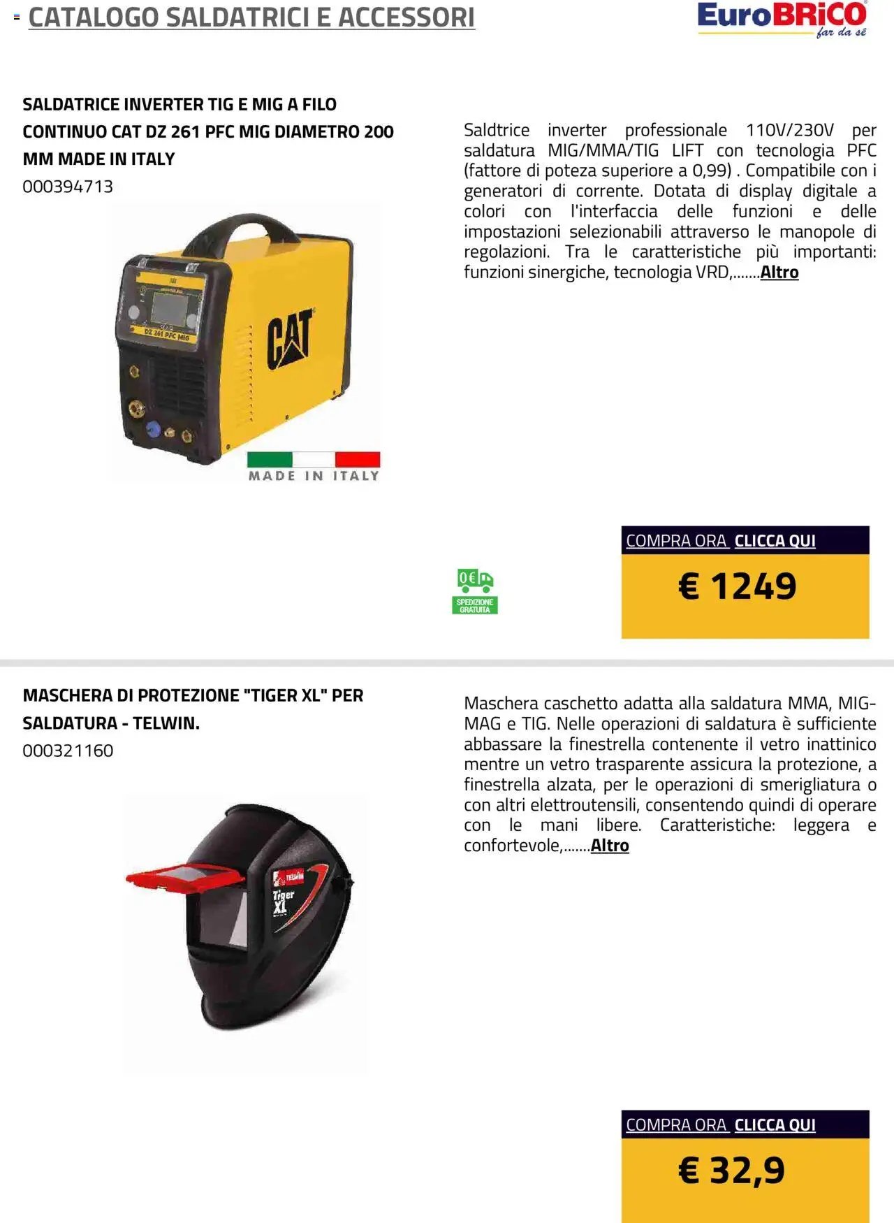 Eurobrico Saldatrici e accessori catalogo