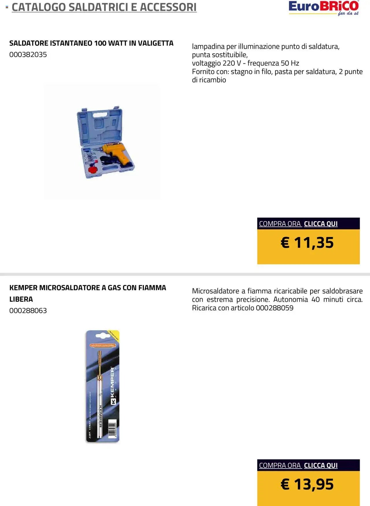 Eurobrico Saldatrici e accessori catalogo