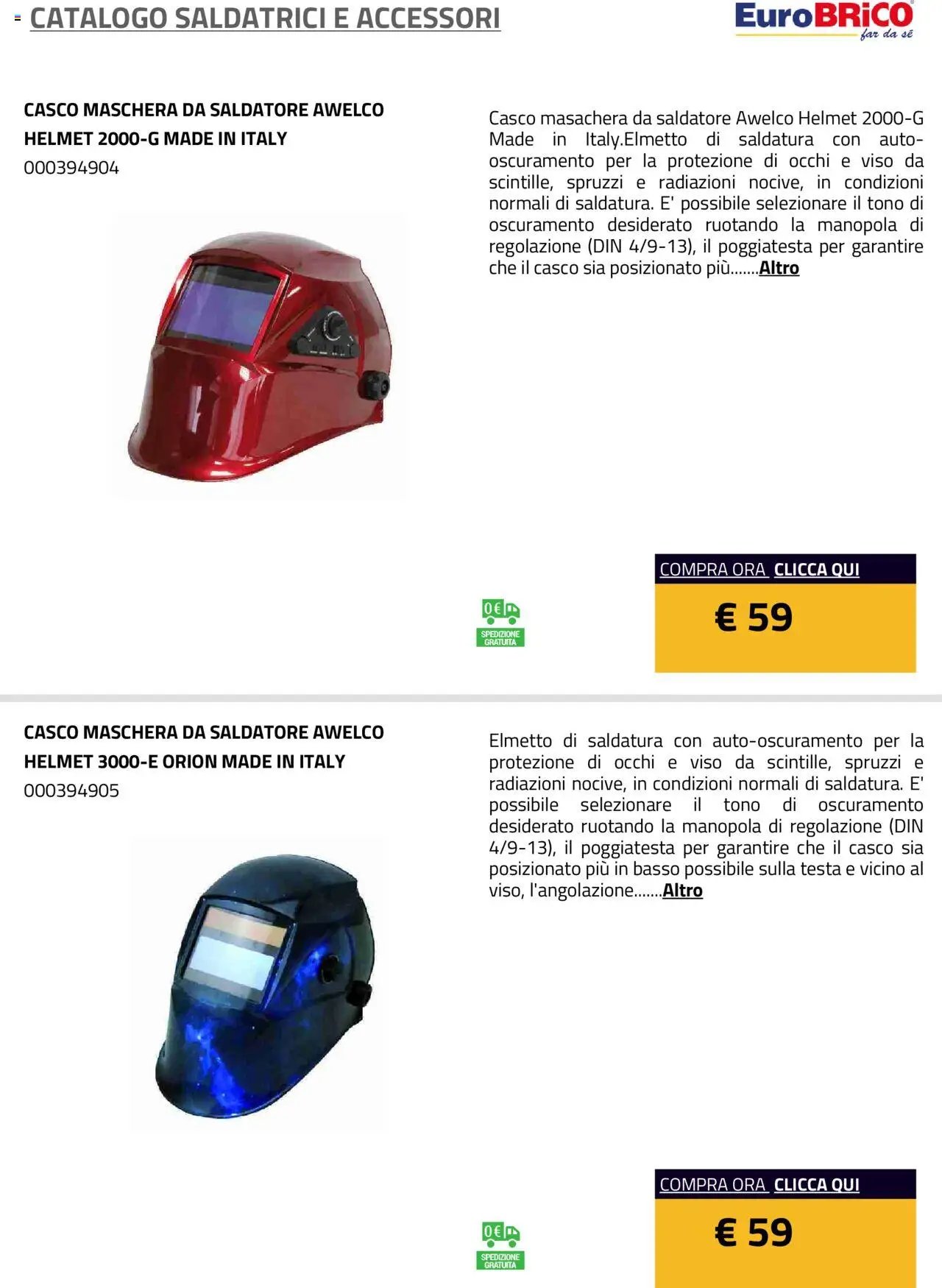 Eurobrico Saldatrici e accessori catalogo