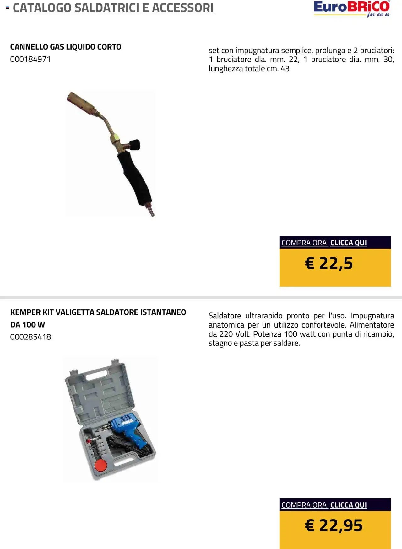 Eurobrico Saldatrici e accessori catalogo