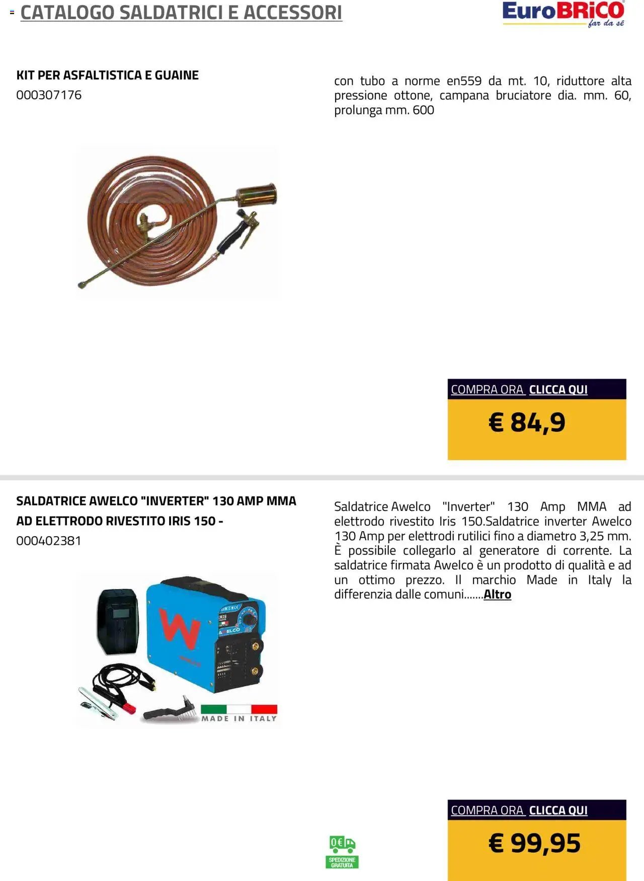 Eurobrico Saldatrici e accessori catalogo
