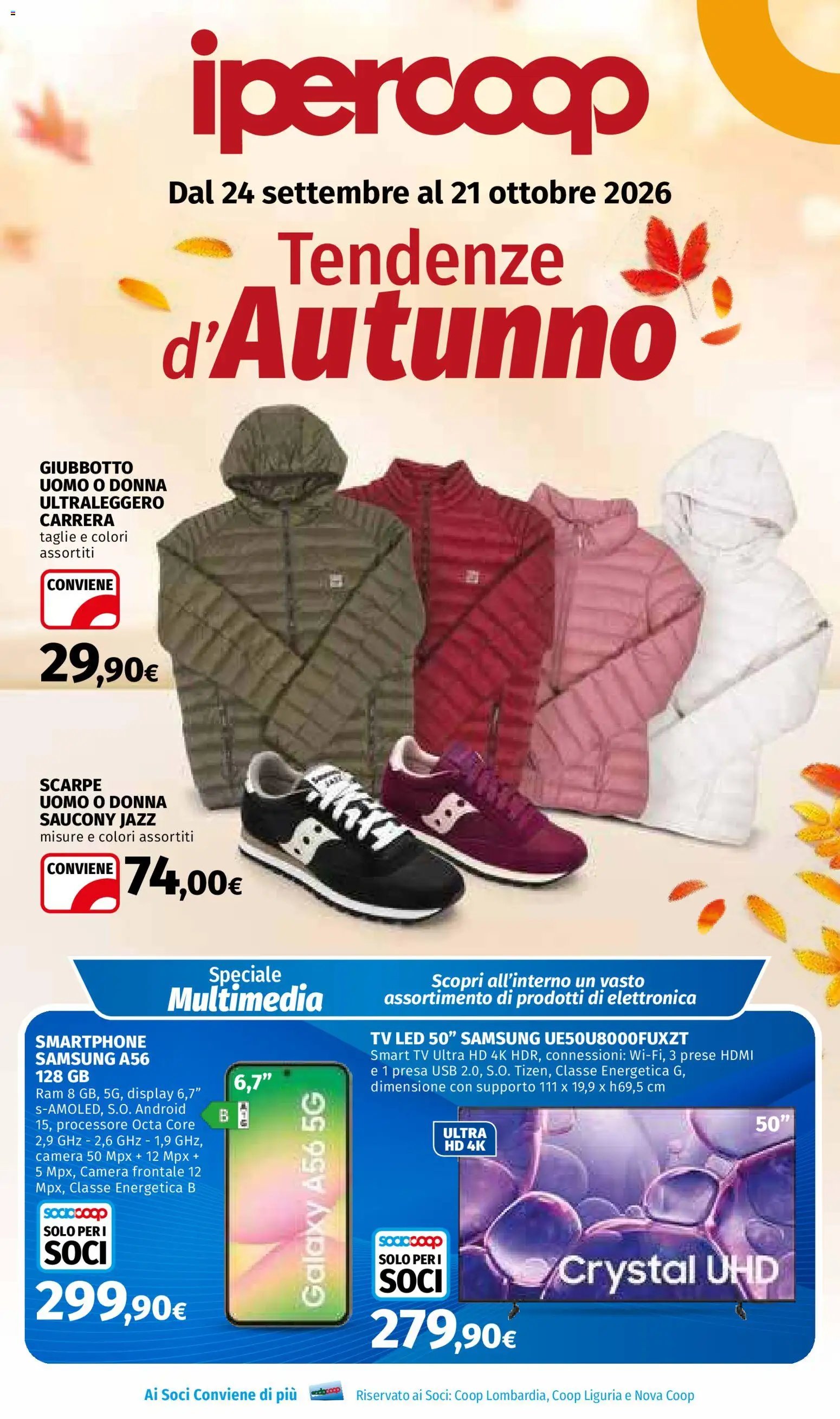 Ipercoop volantino Tendenze d'Autunno
