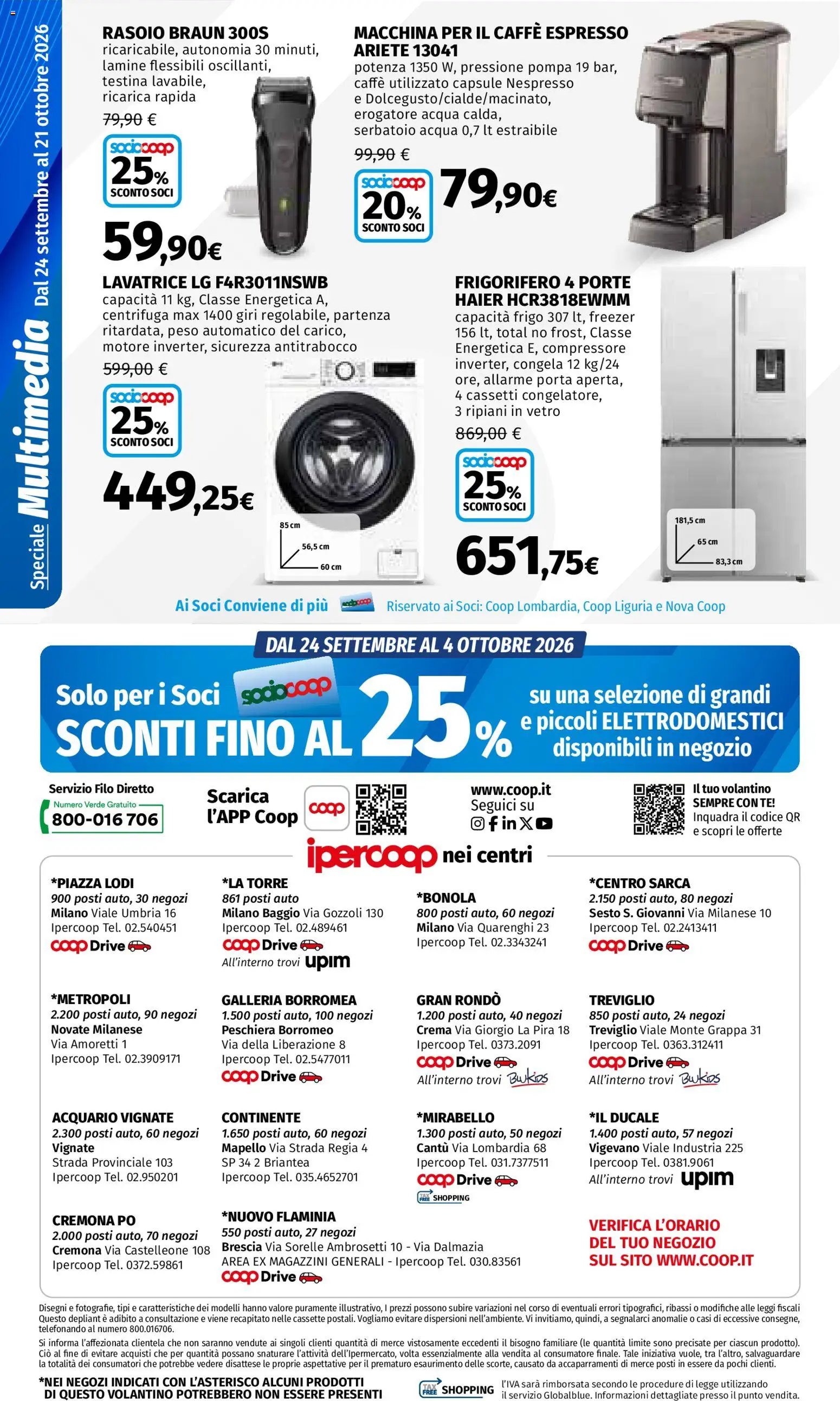 Ipercoop volantino Tendenze d'Autunno