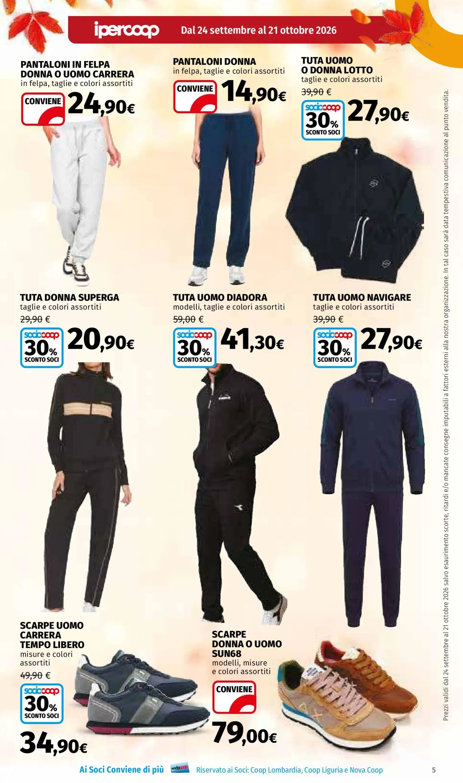 Ipercoop volantino Tendenze d'Autunno