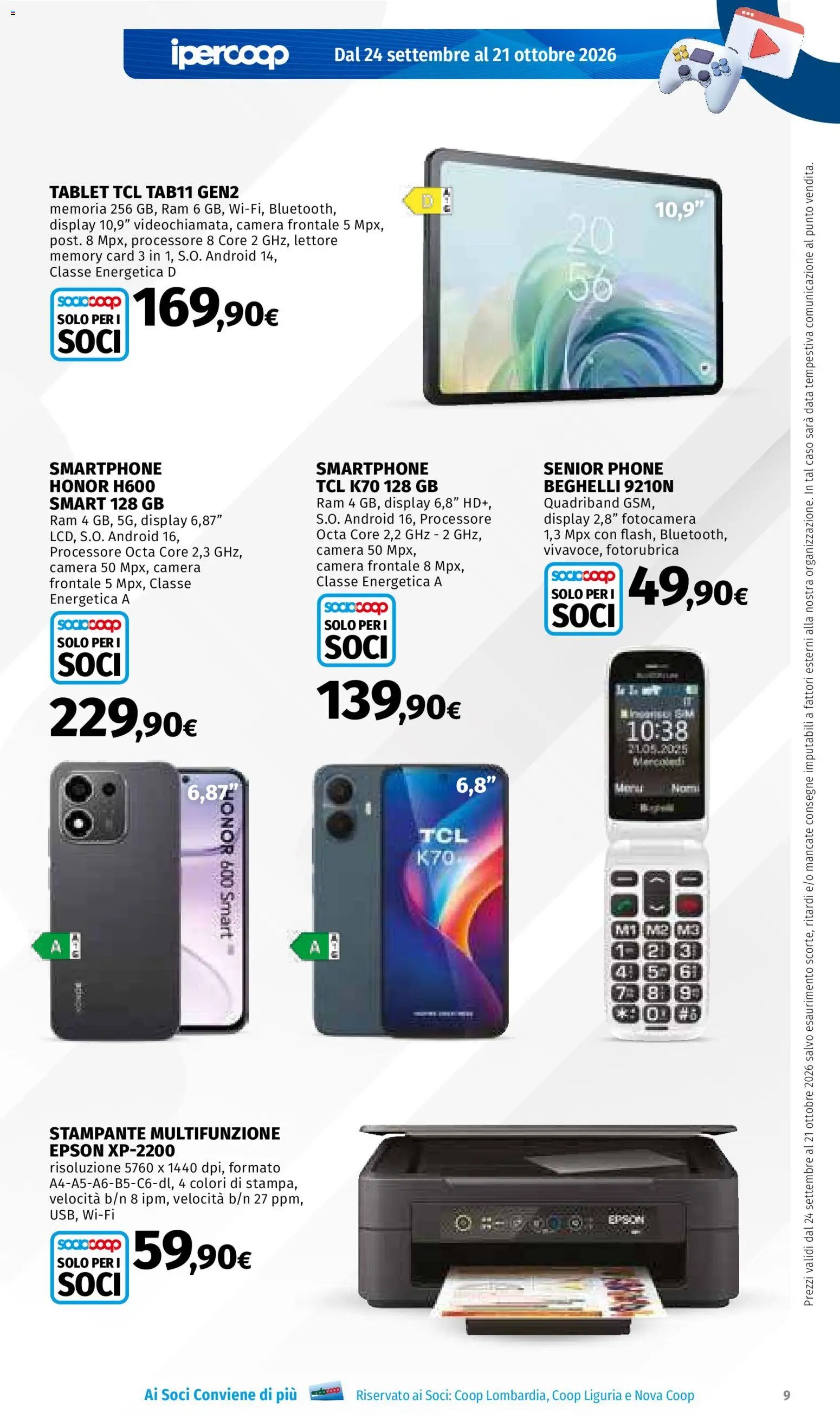 Ipercoop volantino Tendenze d'Autunno