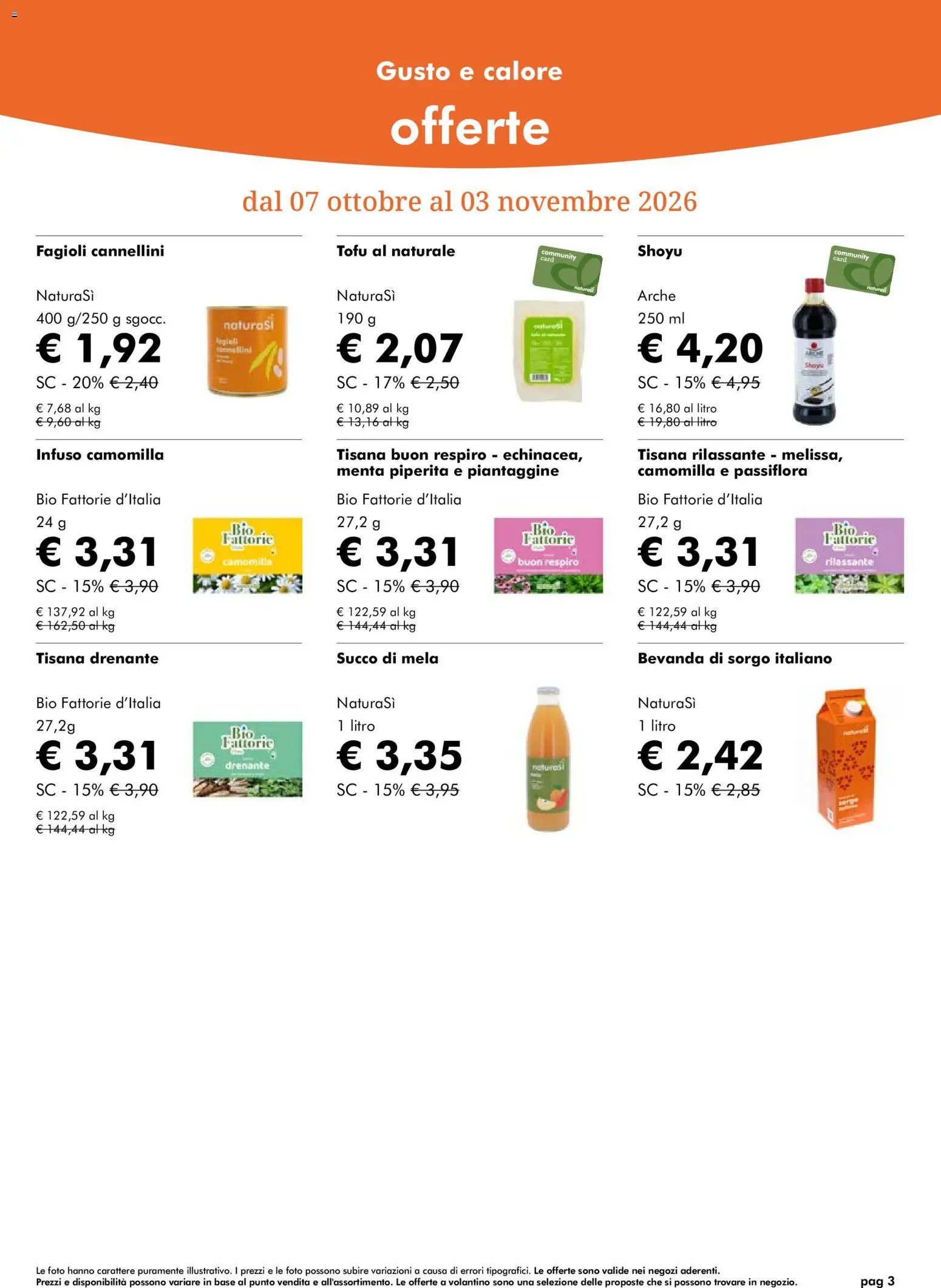 Natura Sì volantino