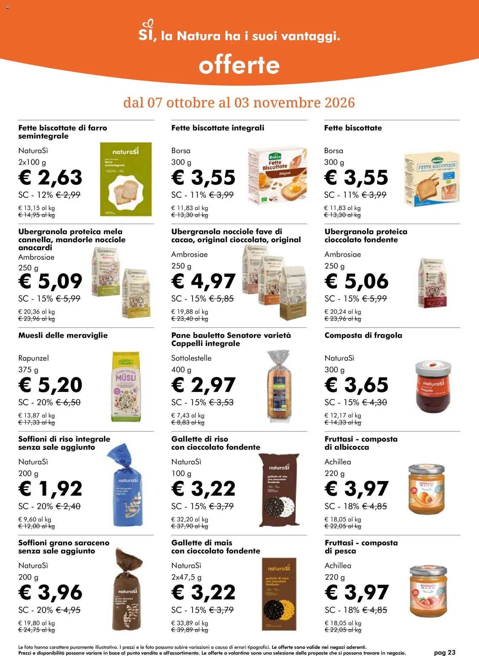 Natura Sì volantino