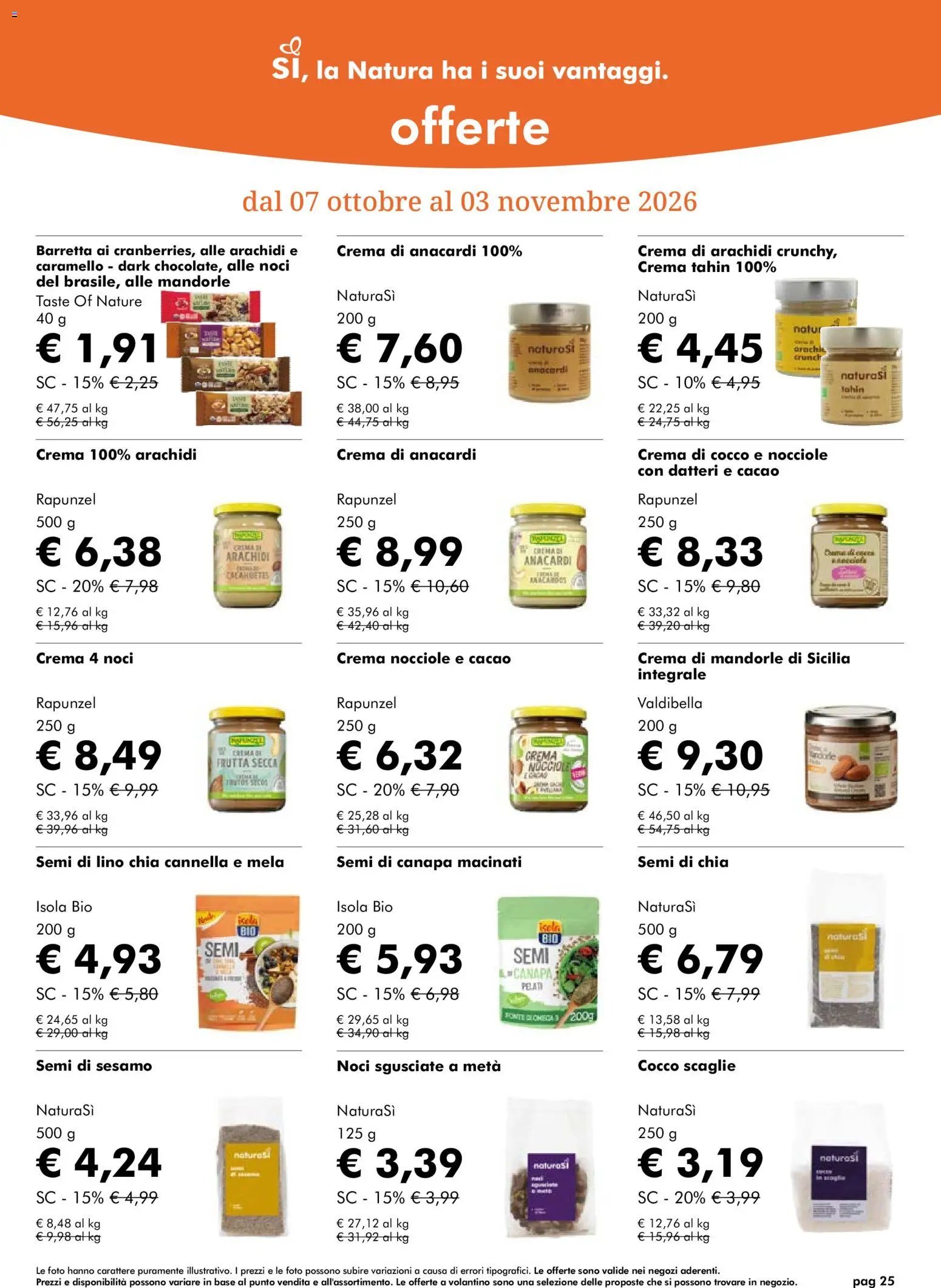 Natura Sì volantino