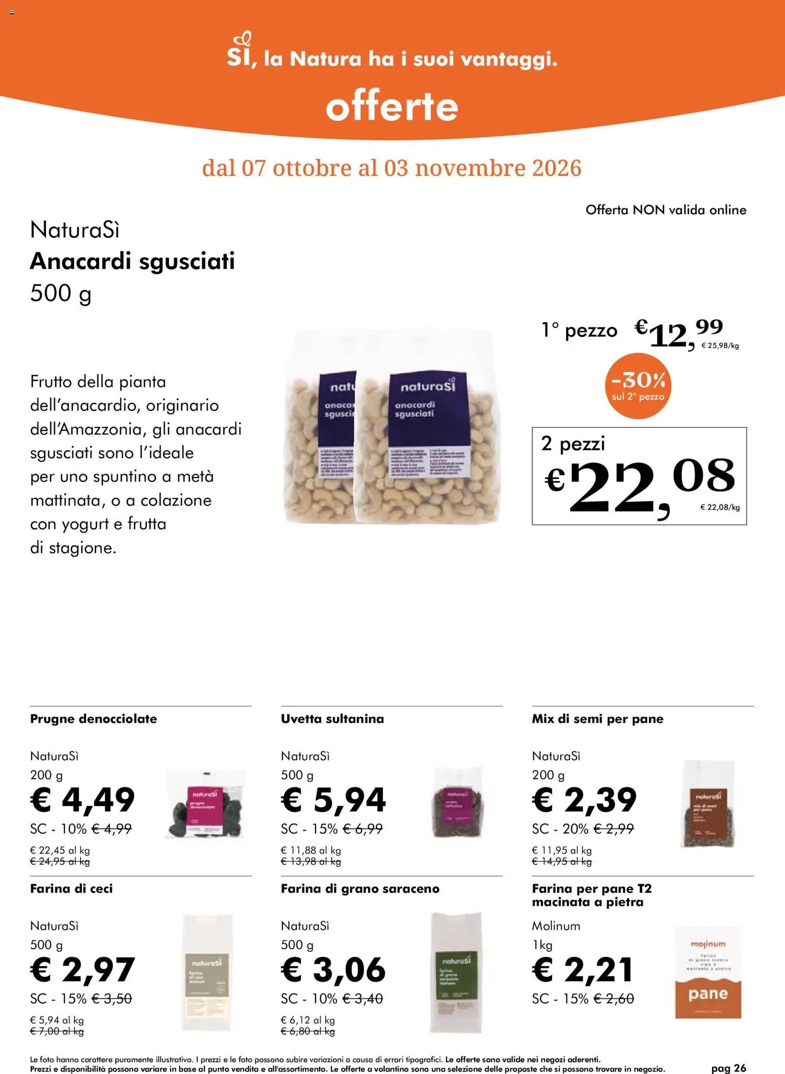 Natura Sì volantino