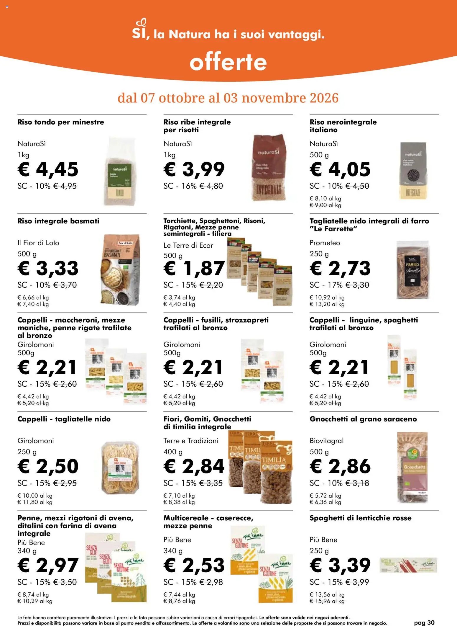 Natura Sì volantino