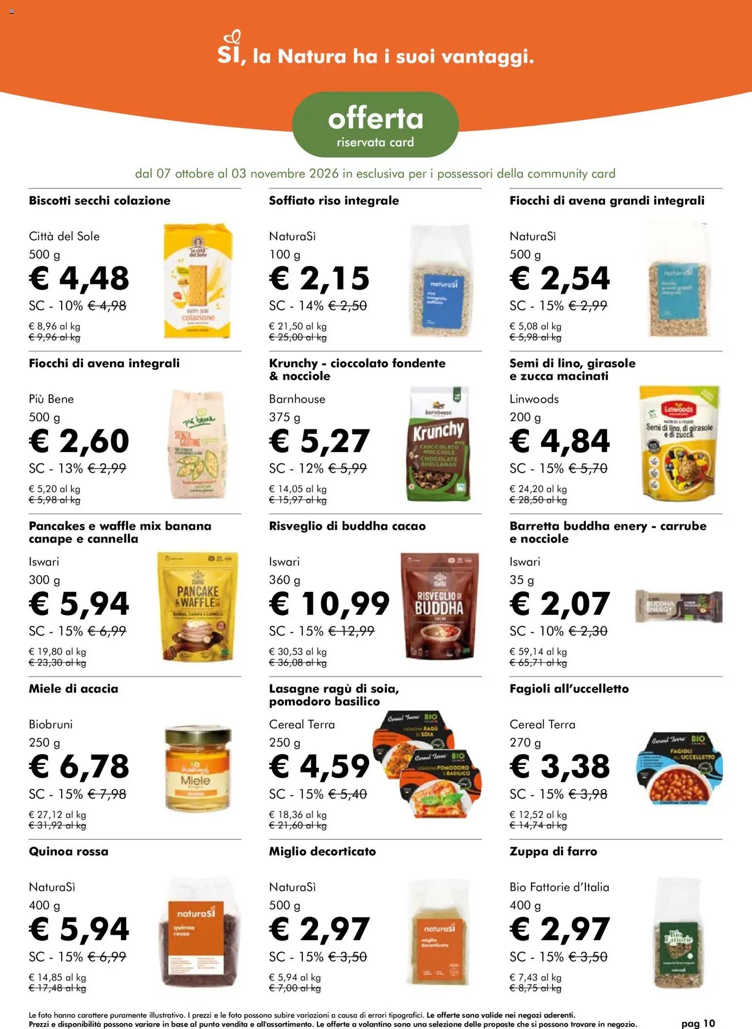 Natura Sì volantino