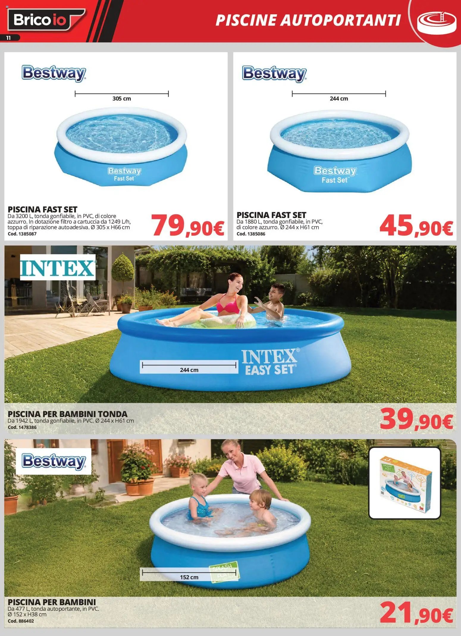 Brico io volantino Piscine