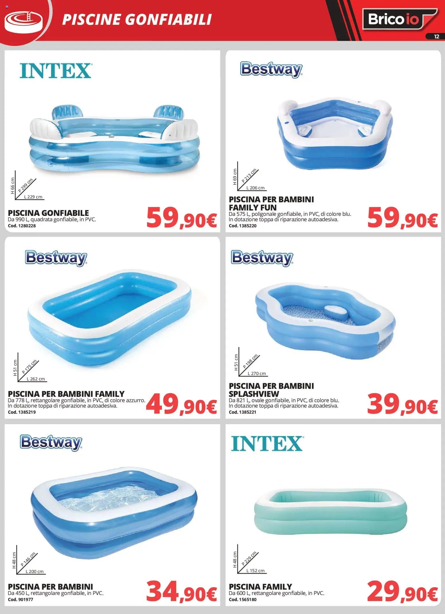 Brico io volantino Piscine
