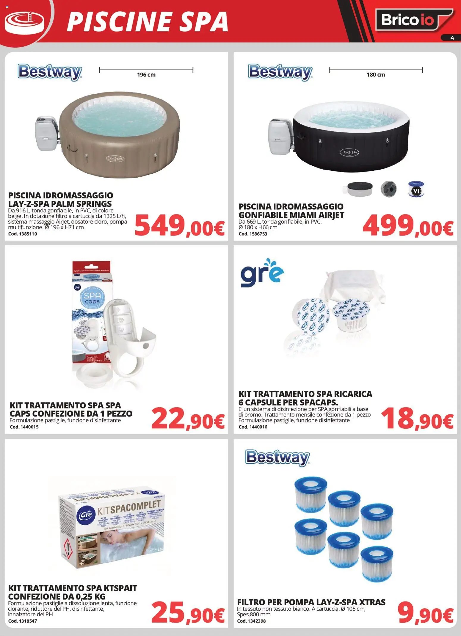 Brico io volantino Piscine