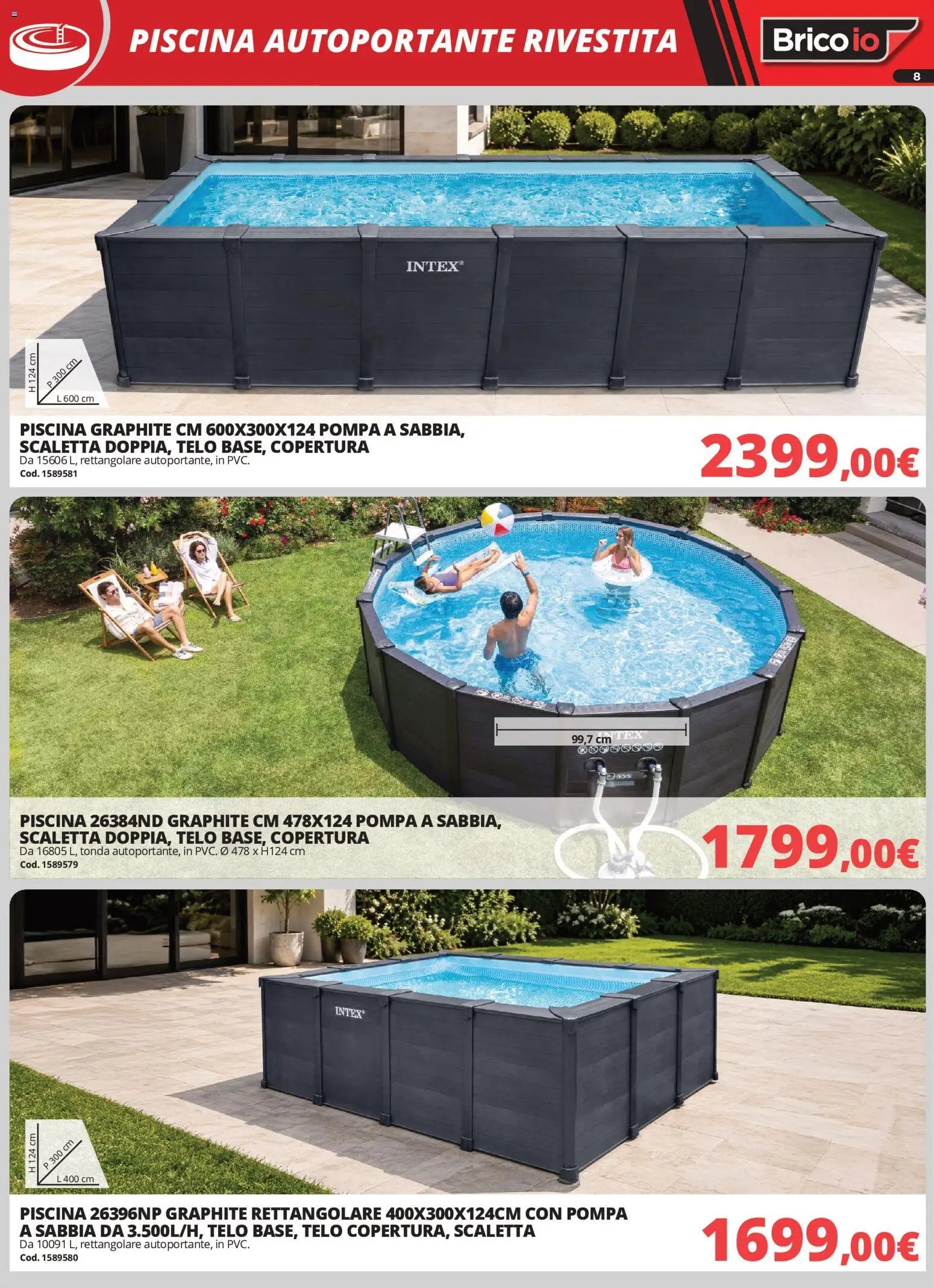 Brico io volantino Piscine