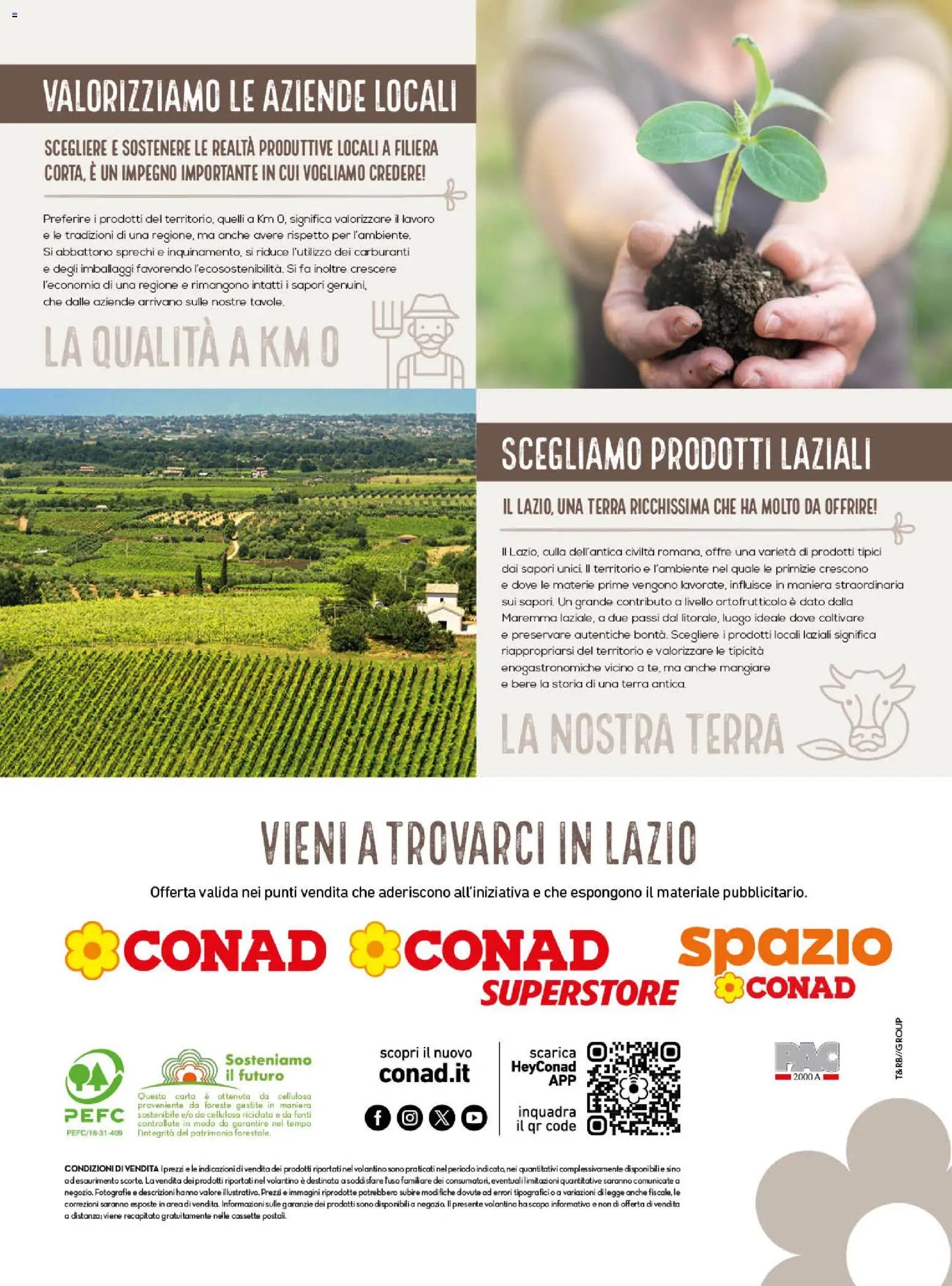 Spazio Conad volantino Un Mese in Lazio