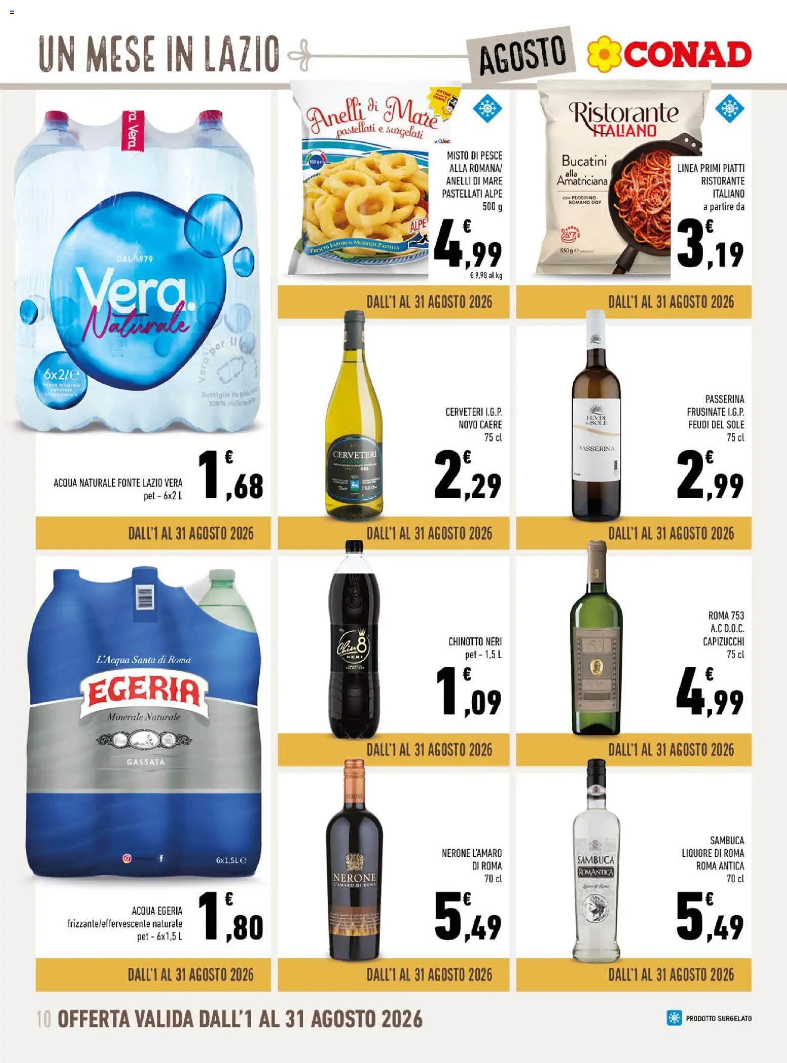 Spazio Conad volantino Un Mese in Lazio
