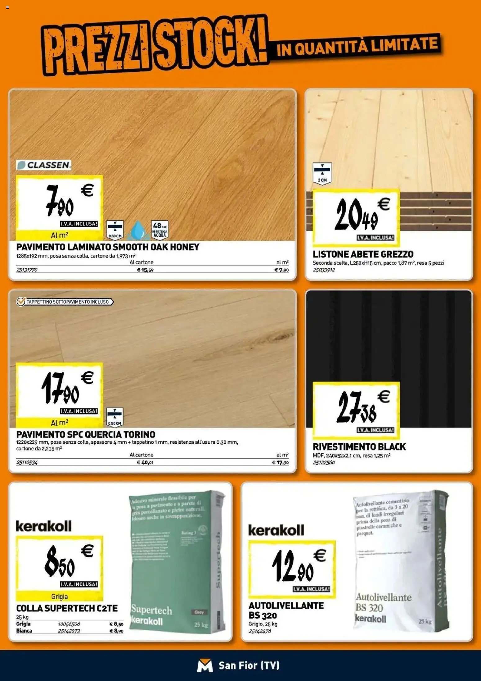 TECNOMAT - Straordinari prezzi stock!