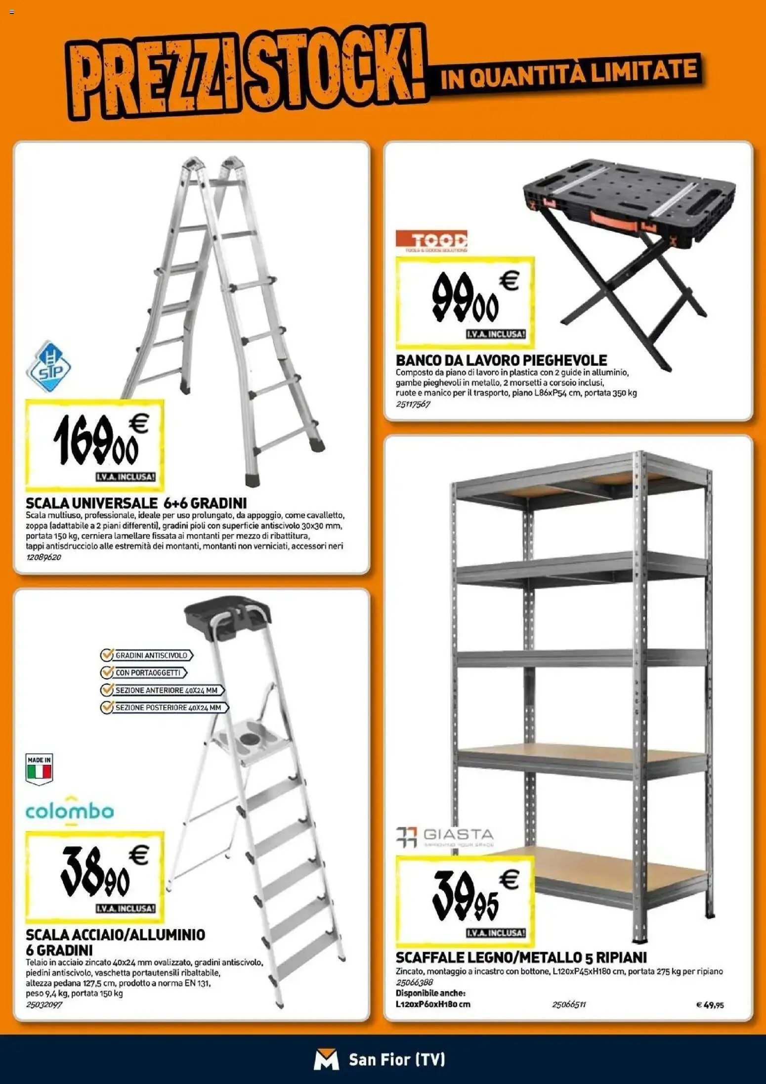 TECNOMAT - Straordinari prezzi stock!