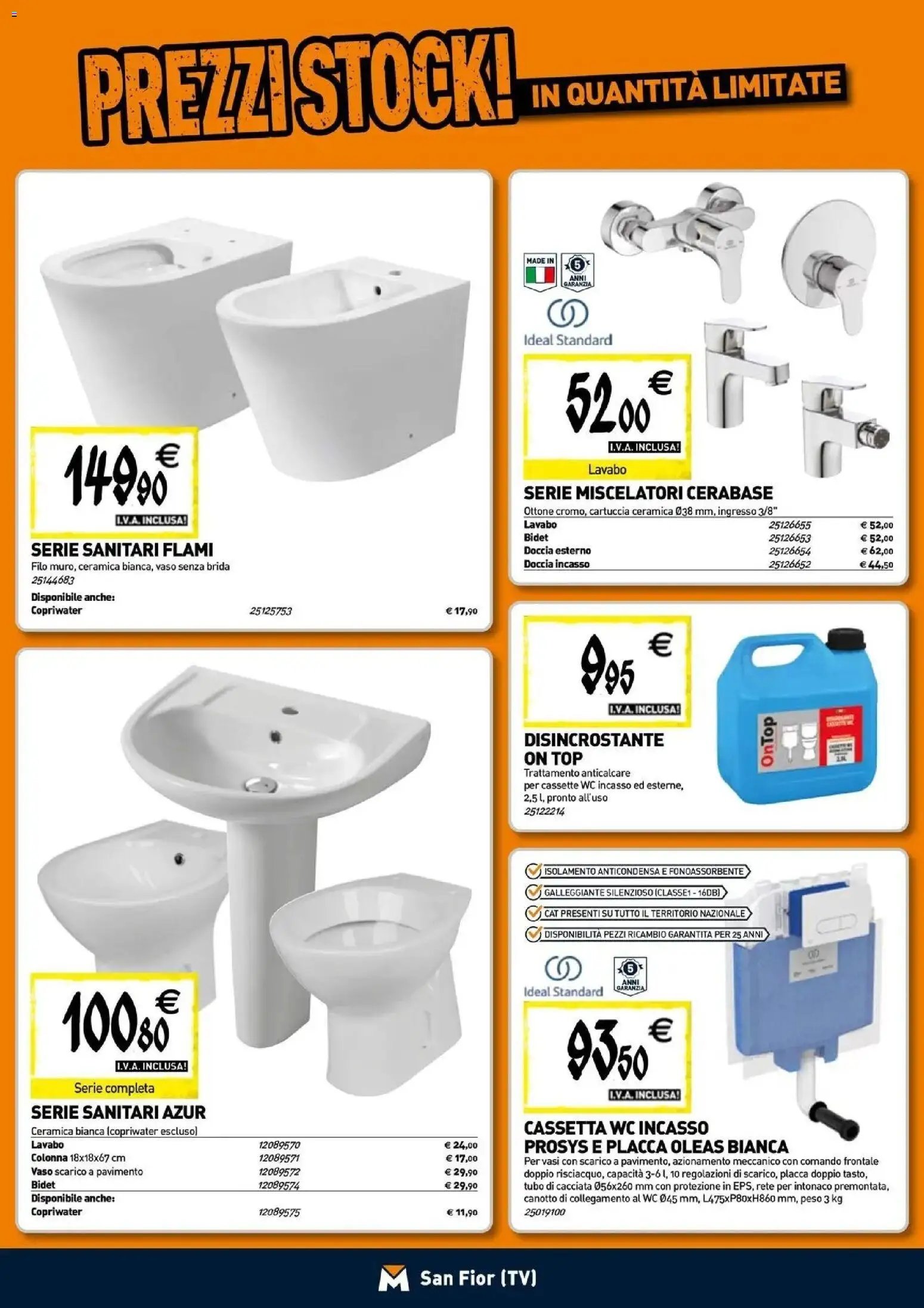 TECNOMAT - Straordinari prezzi stock!