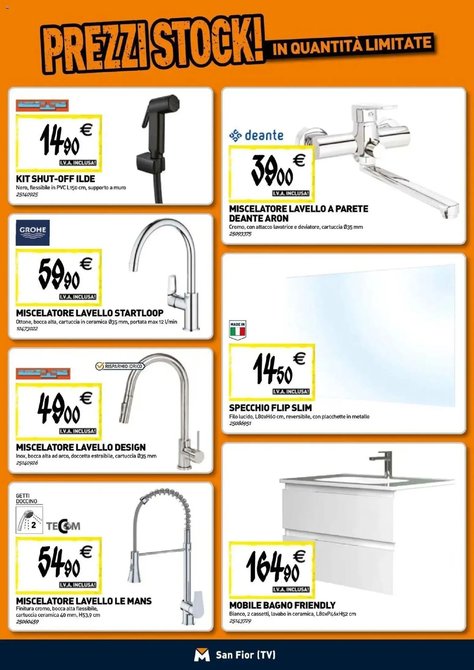 TECNOMAT - Straordinari prezzi stock!