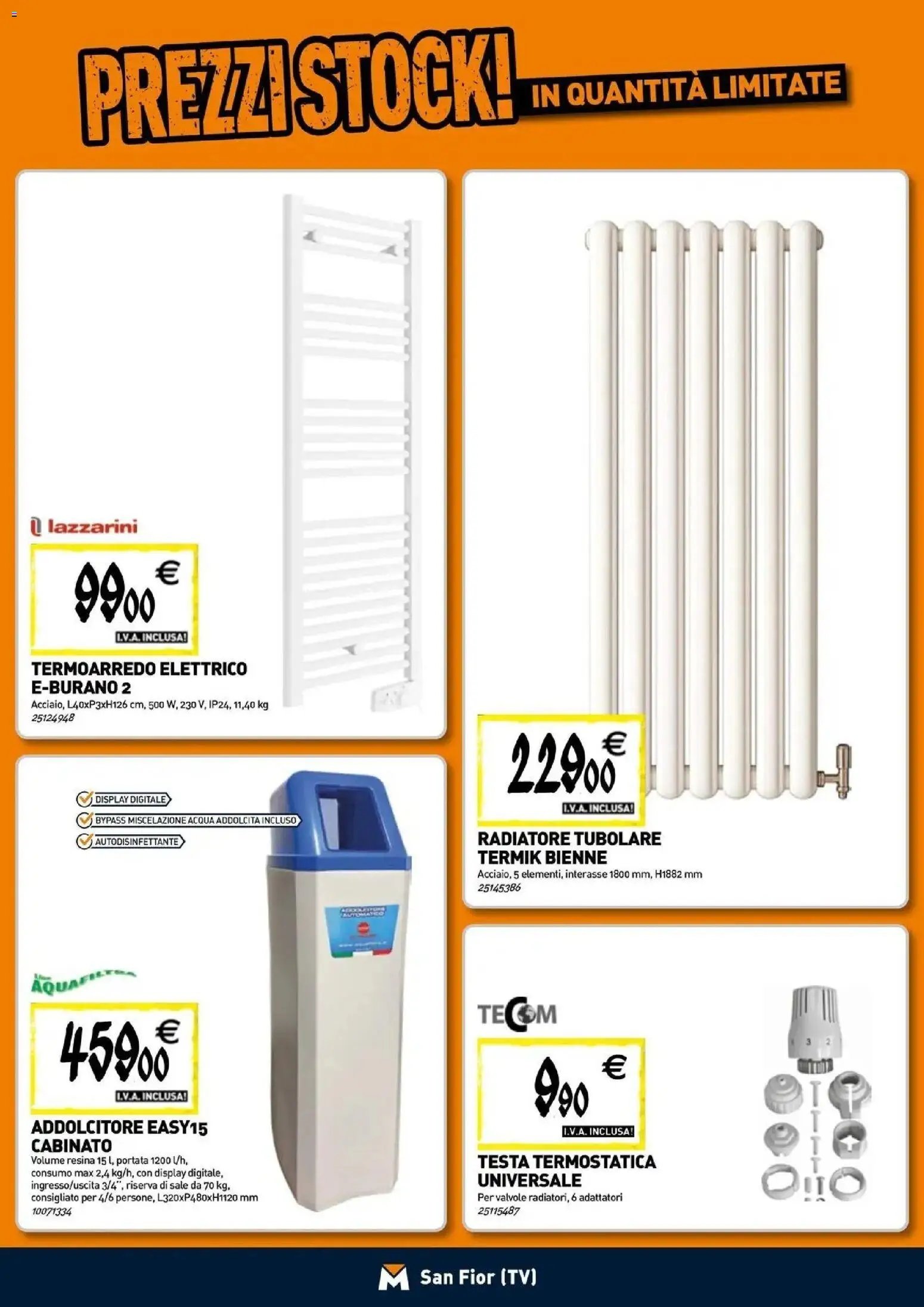 TECNOMAT - Straordinari prezzi stock!